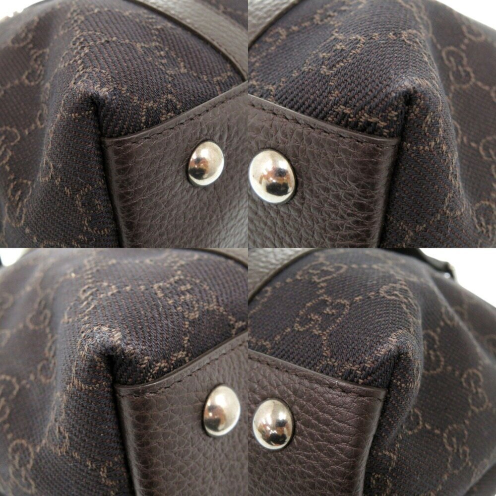 GUCCI Authentic Brown Leather Tote Bag - Picture 10 of 11